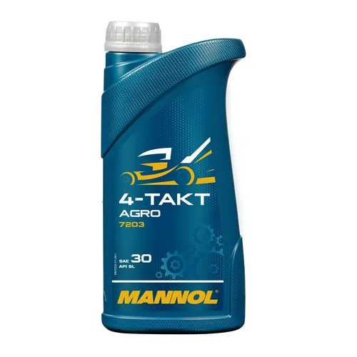 MANNOL 4-Takt Agro SAE 30 Motoröl, API SL, JASO MA/MA2, SAE 30, 1 Liter