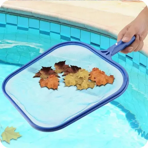 KRUMAD Laubkescher Poolkescher flach feinmaschig 41x28 cm Pool Reinigung