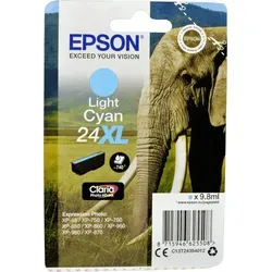 EPSON 24XL T2435XL light cyan Druckerpatrone - Brillante Farben und lange Haltbarkeit, ideal für hochwertige Fotodrucke mit Claria Photo HD Ink-Technologie