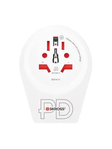 Power Plug Adapter - Skross 1.500292 Netzstecker-Adapter Typ B, universal einsetzbar und ideal für Reisen