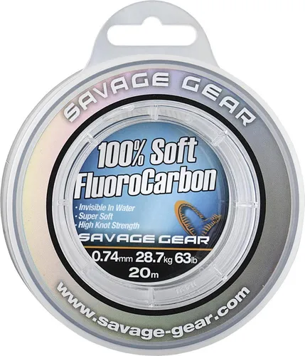 Savage Gear Soft Fluorocarbon Schnur 0,60mm 20m 21,6kg