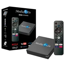 Mediaart-2a Pro 4K Smart TV Box - Media-Streaming-Clients: Erleben Sie 4K Ultra HD Streaming mit der Mediaart-2a Pro, ausgestattet mit Quad Core CPU und 32GB Speicher für grenzenlosen Entertainment-Spaß.
