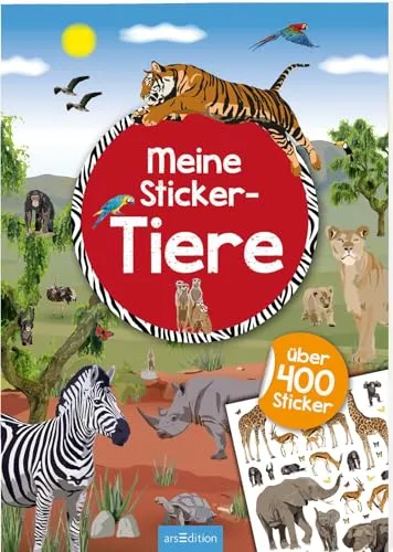 Meine Sticker-Tiere: Über 400 Sticker | Stickerheft für Kinder ab 4 Jahren (Mein Stickerbuch)