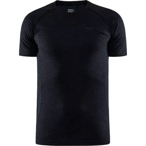 Craft Herren Core Dry Active Comfort M T-Shirt - Schwarz, M EU - Funktionsunterwäsche für Männer mit optimaler Bewegungsfreiheit und effizientem Feuchtigkeitstransport, ideal für Training, Skifahren oder Trekking.
