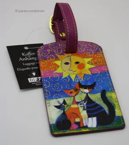 Kofferanhänger / Adressanhänger / Taschenanhänger Katze CAT Wachtmeister Momenti