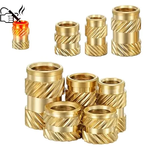 M3 x 5 x 6mm, 25 Stück Gewindeeinsatz Rändelmutter Einpressmutter Heat Set Insert 3D Drucker