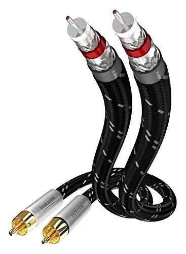 Inakustik RCA-RCA Cinch Kabel 1.50 m - HiFi-Kabel für optimalen Klang, ideal für hochwertige Audioverbindungen und maximale Signalübertragung.