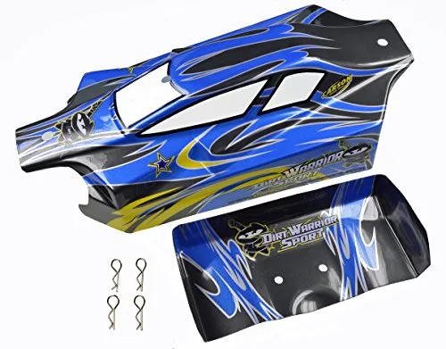 Carson 500800081 - X10EB Dirtwarr.Sport KarosserieundSpoiler, grün