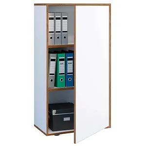 VCM Holz Büroschrank Salia 3-Fach - Schränke für das Heimbüro mit höhenverstellbaren Fachböden, ideal für ca. 21 Ordner. Praktische Kommode mit zwei Drehtüren, Maße: H. 110 x B. 60 x T. 33 cm.