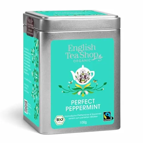 ETS - Pfefferminze BIO | Fairtrade loser Kräutertee Pfefferminztee | kühlend erfrischend & minzig aromatische - 100g Dose