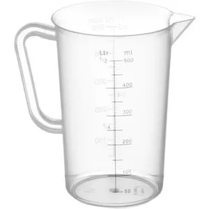 Hendi Messbecher 567104, 0,5 Liter, Kunststoff