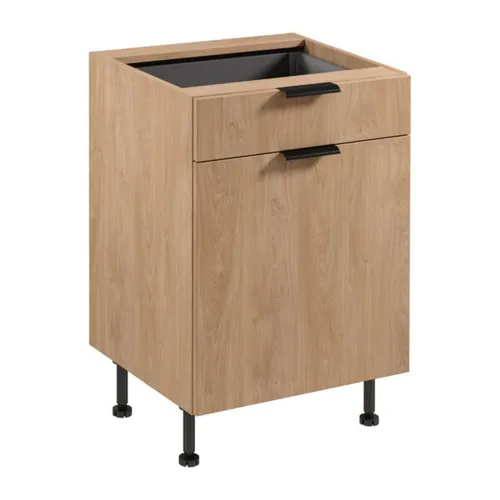 Küchenschrank Universalschrank Basisunterschrank Sockelschrank Beige