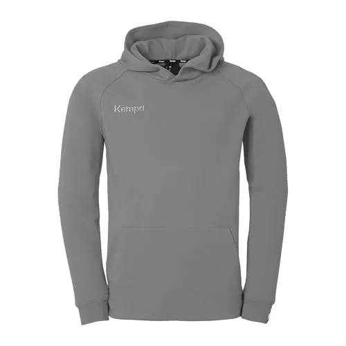 Kempa Herren STMNT Hoodie - Steingrau, S - Kapuzenpullover für Herren, aus 72% Bio-Baumwolle und 28% recyceltem Polyester, weicher und bequemer Schnitt mit optimaler Bewegungsfreiheit, ideal für Sport und Freizeit.