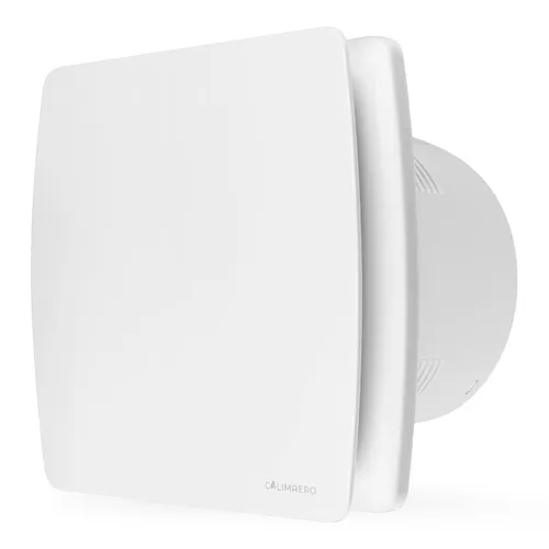 Badlüfter 100mm Abluftventilator Feuchtigkeitssensor Timer Rückstauklappe Weiß