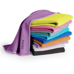Blumtal Sporthandtuch mit Kühlfunktion aus Mikrofaser, 100x30 cm, (1-St), kühlend lila
