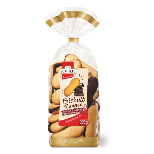 GOURVITA DE Schulte Biskuitzungen Zartbitter, 200g