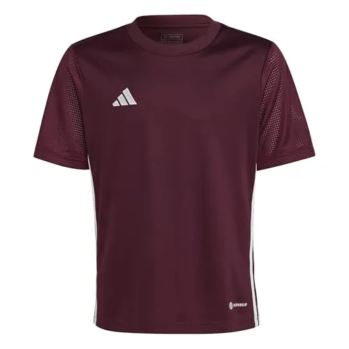 adidas Unisex Kids Jersey (Short Sleeve) Tabela 23 Jersey, Team Maroon 2/White, IB4933, 116