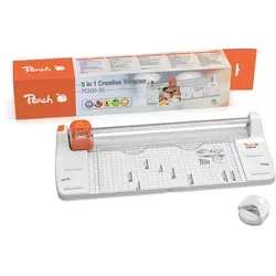 Kreativ Rollenschneider PC200-20, 5 in 1 - Schreibwaren - Vielseitiger Rollenschneider in weiß/orange, ideal für präzises Schneiden von Papier, Folien und mehr.