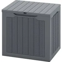 COSTWAY Gartenbox 96L – Aufbewahrungslösung mit abschließbarem Deckel in Rattanoptik - Praktische 96L Aufbewahrungsbox für Gartenmöbel, Kissen und Werkzeuge. Wetterfest, vielseitig nutzbar als Sitzgelegenheit oder Beistelltisch, mit einfachem Zugang durch abschließbaren Deckel.