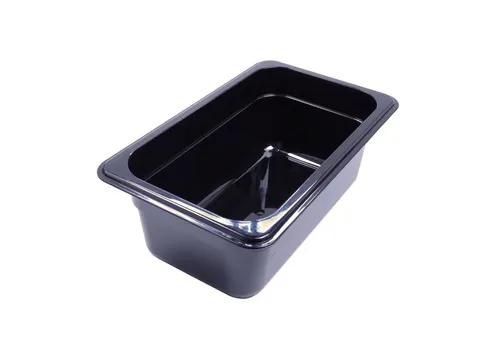 AcMax Salatschüssel GN 1/4 Polycarbonat schwarz GN-Behälter 2,8 Liter Tiefe 100mm, (1-tlg)
