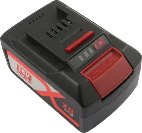 Avizar, Li-Ion 18V 3000mAh 54Wh Akku für Einhell PXBP-300 PXBP-600 Werkzeug, Schwarz / Rot