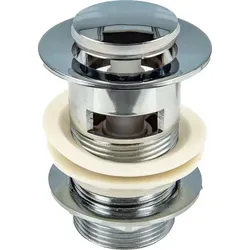 tecuro Pop Up Ablaufventil 1 1/4 Zoll, leichte Kunststoffausführung, für Waschbecken