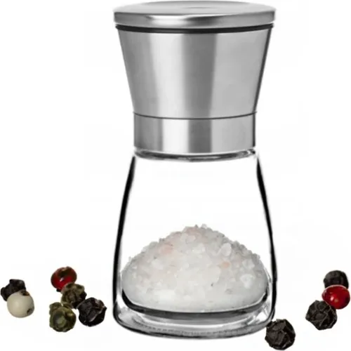 Manuelle Salz- und Pfeffermühle aus Glas 190 ml Anzeige
