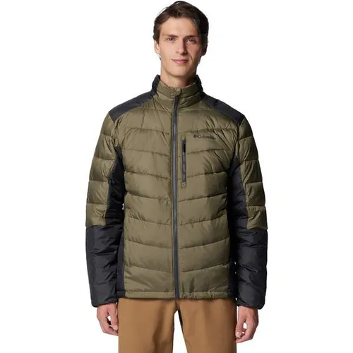 Columbia Labyrinth Loop II Jacket XL - stone green, shark - Outdoor Freizeitjacke für Herren mit Omni-HEAT Infinity Technologie für exzellente Wärmespeicherung und wasserabweisender Außenschicht, perfekt für kalte Wintertage.