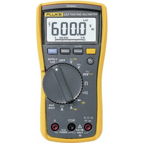 Fluke Fluke 117 Multimeter (CAT III) - Präzises Messgerät für Elektroinstallationen, ideal für Profis und Heimwerker