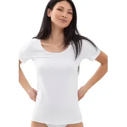 Mey Kurzarmshirt Cotton Pure Rundhalsausschnitt, Halbarm, Legere Passform weiß XS (36)