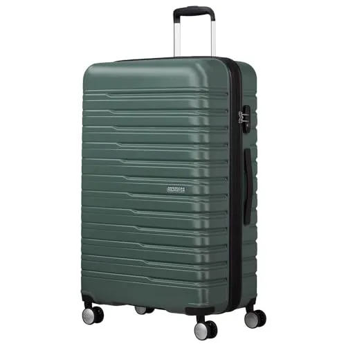 American Tourister Flashline Spinner Trolley 78 cm - Dark Forest - Koffer mit gut organisiertem Innenraum und recyclebarem Innenfutter, ideal für umweltbewusste Reisende.