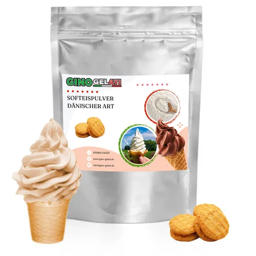Gino Gelati Keks Cookie Dänisches Softeis Pulver 1kg von Gino Gelati