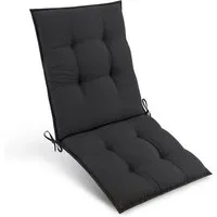Beautissu Premium Niedriglehner Auflage Gartenstuhl 100x50cm - Polster für Stühle & Sessel, 8cm dickes, rutschfestes Polster mit UV-Lichtechtheit 5 für langlebige Farben und hohen Sitzkomfort.