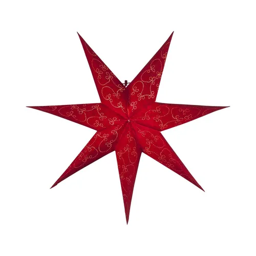 Star Trading  Papierstern ‚Decorus‘, handgeschöpftes Papier, rot, Ø 63cm