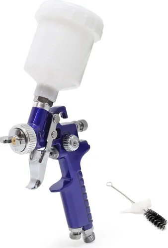 Wiltec HVLP Lackierpistole H2000P, 0,8 mm Düse, 125 ml Becher, 280 mm Strahlbreite, Spritzpistole Sprühpistole Airbrushpistole