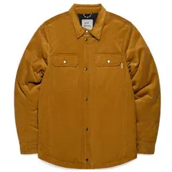 Vintage Industries Steven Hemd - Bronze - 3XL - Hochwertiges Baumwoll-Kordhemd mit gepolstertem Futter und verdecktem Reißverschluss. Ideal für Alltag und Freizeit, bietet es praktische Seitentaschen und eine normale Passform.