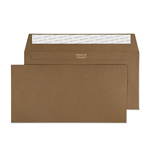 Blake Creative Colour 25223 Farbige Briefumschläge Haftklebung Milch Schokolade DL+ 114 x 229 mm 120g/m² | 25 Stück