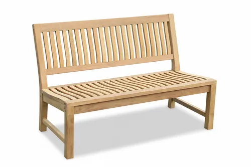 Stabile 3-Sitzer Gartenbank Kingsbury aus Premium Teak - Hochwertige Gartenbank für bis zu 3 Personen, aus robustem Teakholz, ideal für entspannte Stunden im Garten oder auf der Terrasse.