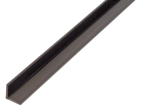 Alberts 498689 Winkelprofil | Kunststoff, schwarz | 1000 x 25 x 25 mm | 12er Set - Metall- & Legierung-Platten, langlebig und vielseitig einsetzbar für verschiedene Projekte.
