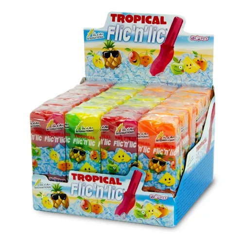 Flic n Lic Tropical Lutscher, Lolly, 24 Stück 49,85€/1kg
