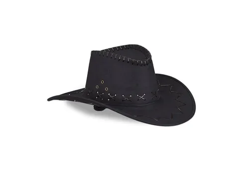 relaxdays Cowboyhut 2 x Cowboyhut Fasching schwarz von Relaxdays