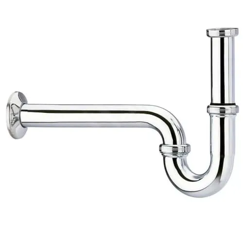 Schläfer 3939500 | Universeller S-förmiger Waschbecken-Siphon für Messing-Waschbecken und Bidet 1