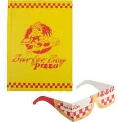 Cinereplicas Stranger Things – Surfer Boy Pizza Hardcover-Notizbuch – 14,5 x 21 cm, 160 Seiten – offizielle Lizenz