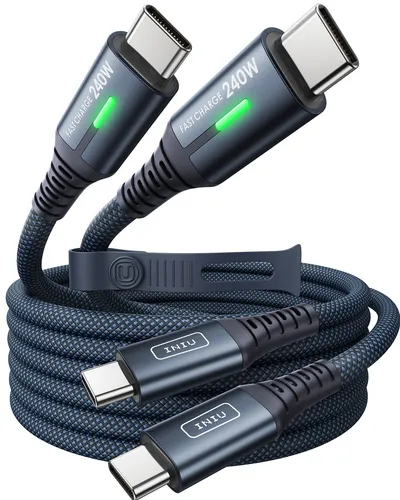 INIU 240W USB C Kabel – 2 Stück, 2m, Blau in blau von INIU