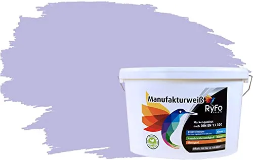 RyFo Colors Bunte Wandfarbe Manufakturweiß Orchidee 10l