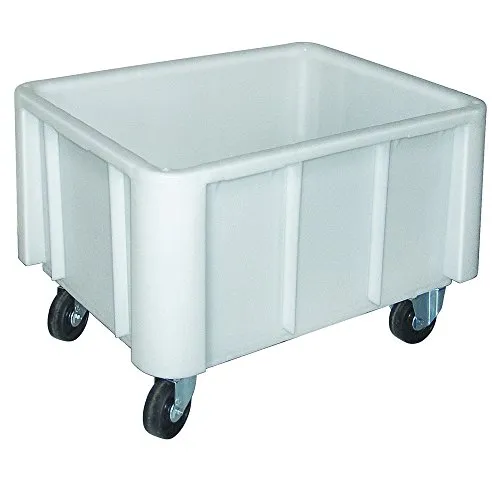 BRB Großbehälter auf Rollen, 140 Liter - Materialtransport, Ladungssicherung & Zubehör. Hergestellt aus lebensmittelechtem Kunststoff, kälte- und hitzebeständig, ideal für die Lebensmittelindustrie und leicht zu reinigen.