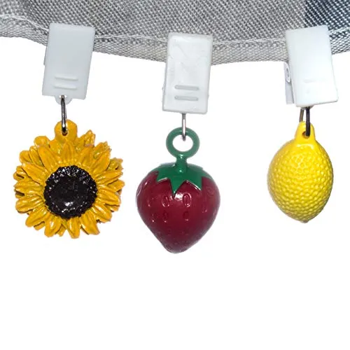 DbKW (4 Erdbeeren) 4er Set Tischdecken-Beschwerer Tischklammern Tischtuch-Gewichte Tischtuchhalter