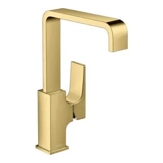 Waschtischmischer 230 Metropol mit Push-Open Ablaufgarnitur in gold von Hansgrohe