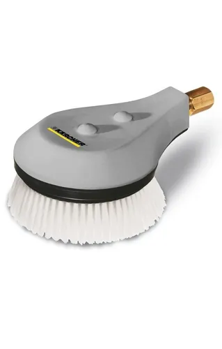 Kärcher Rotierende Waschbürste für Hochdruckreiniger - Zubehör für Gartengeräte mit Naturhaarborsten für schonende Reinigung. Ideal für Möbel und Fahrzeuge, kompatibel mit Kärcher HD, HDS, ProHD Serien.