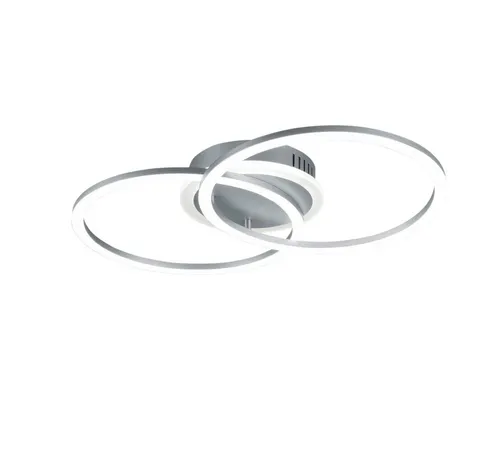 Reality Leuchten LED Deckenleuchte Venida R62783187 - Moderne Deckenleuchte in titanfarbigem Metall, inklusive 25 Watt LED mit 25.000 Stunden Lebensdauer und Switch Dimmer für individuelle Helligkeitseinstellungen. Ideal für stimmungsvolle Beleuchtung.